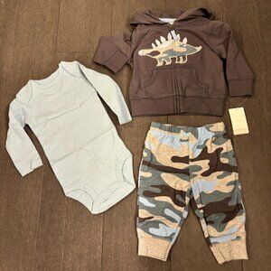 Hoodie, Undershirt and Pants - 3 Piece Set